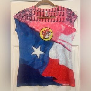 Buc-eec Women Patriotic Cropped Short Sleeve XL T-Shirt.                  2889-X